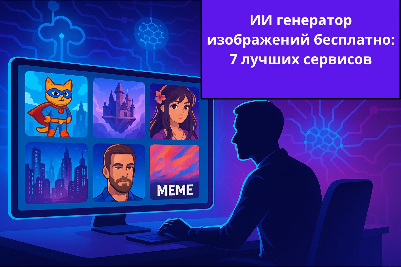 ИИ генератор изображений бесплатно: 7 лучших сервисов