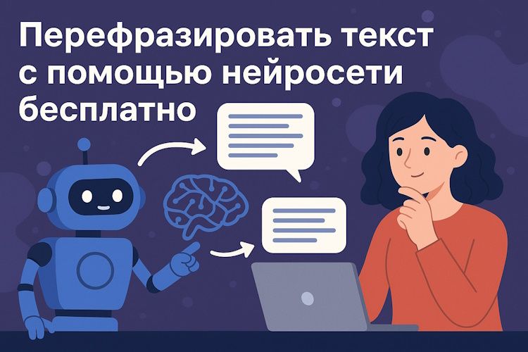 Перефразировать текст с помощью нейросети бесплатно